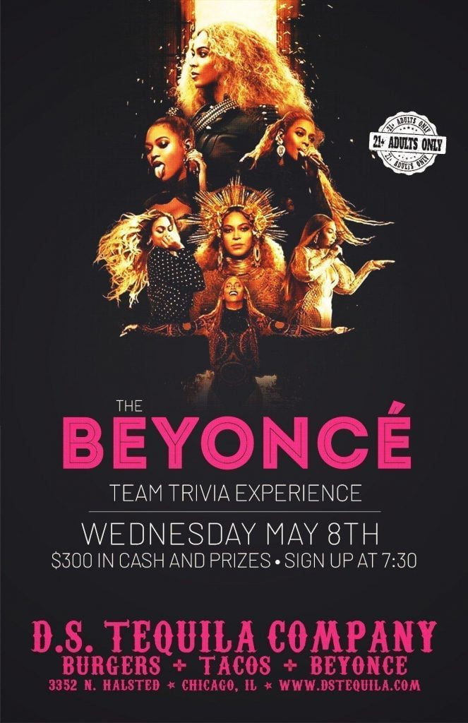 Queen B · The Beyoncé Team Trivia Experience ⋆ D.S. Tequila Co.