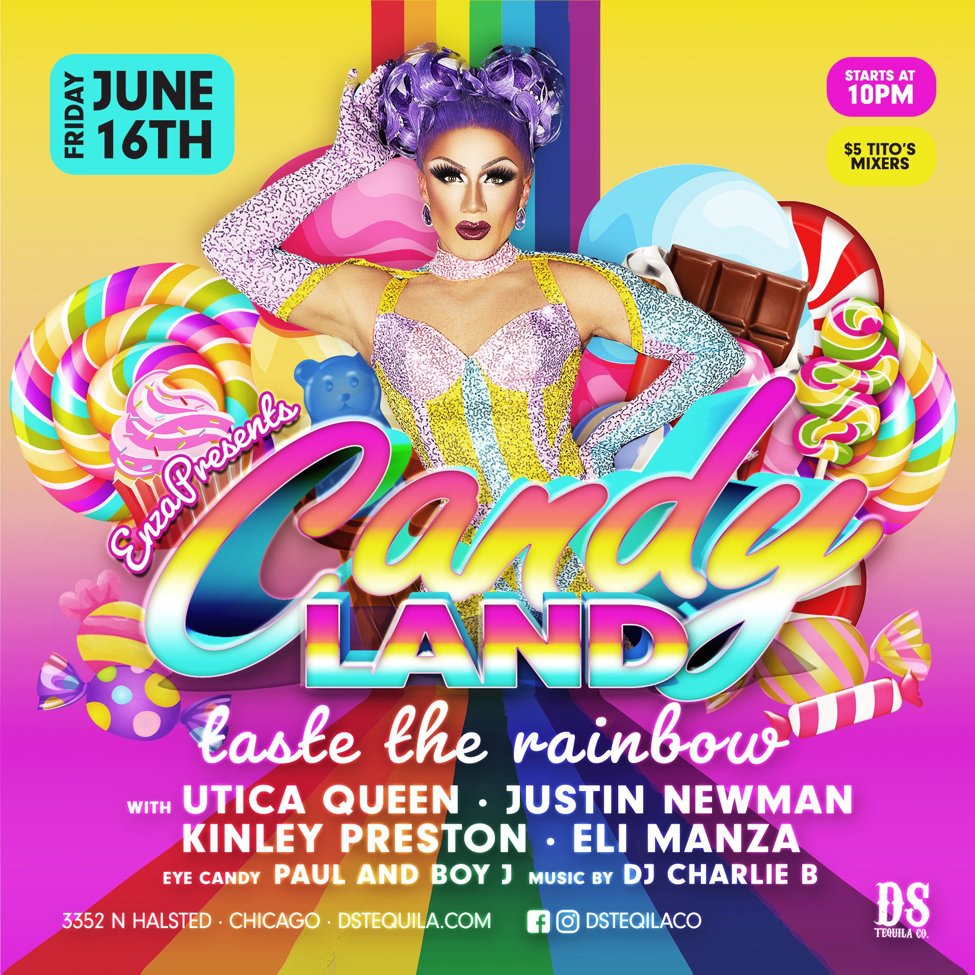 Candyland: Taste The Rainbow Presented By Enza ⋆ D.S. Tequila Co.